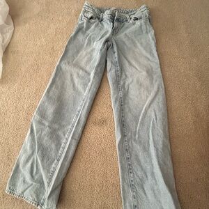 PacSun Casey Medium Indigo Low Rise Baggy Jeans